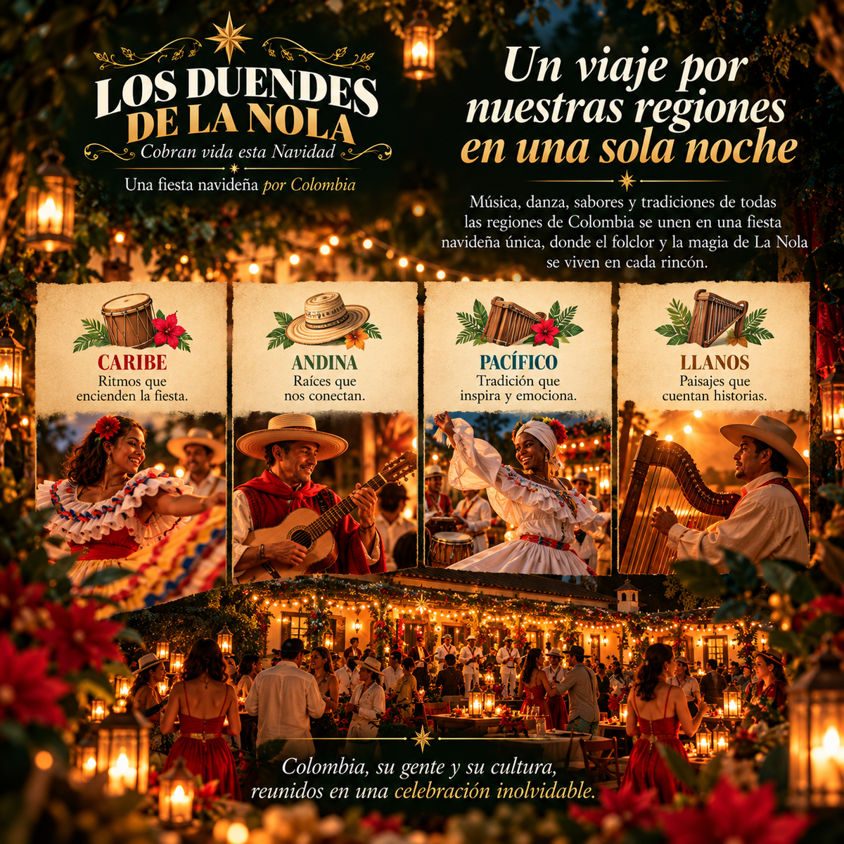 Una fiesta de navidad por Colombia